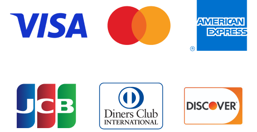 VISA・JCB・MASTERCARD